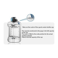 Botella de Agua Deportiva de Gran Capacidad Sin BPA, Portátil, con Pajita 1700ML/2500ML/3800ML - details 15