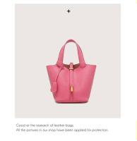 Nuevo bolso tipo cubo con estampado de lichi, bolso de mujer, bolso Picotin, mochila de lujo de alta gama - details 6