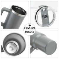 Taza de Viaje de 1182 ml 40oz con asa y Pajita, Termo para café frío y Caliente, Capacidad - details 2