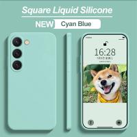 S25 S24 S23 Ultra funda cuadrada de silicona líquida suave para Samsung Galaxy S25 S24 S23 S22 S 25 Ultra Plus S25Ultra fundas de teléfono - details 14