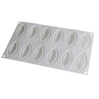 Fondant's nuevo 12 moldes de silicona con cavidad en forma de Quenelle, herramienta de decoración de pasteles, bandeja de chocolate para hornear - details 5