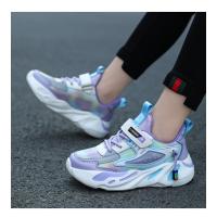 Zapatos de marca para niños, zapatillas de deporte para niñas, zapatos deportivos transpirables para niños, zapatillas de tenis cómodas informales de color rosa a la moda para uso diario - details 23