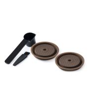 Tapa reutilizable de 2 piezas para Nespresso Vertuo y VertuoLine, cápsulas rellenables y compatibles de silicona - details 0