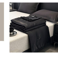 Bonenjoy Edredón sedoso, edredón con sensación fresca, manta de verano, edredón de estilo lujoso, colcha agradable para la piel para el hogar (sin funda de almohada) - details 6