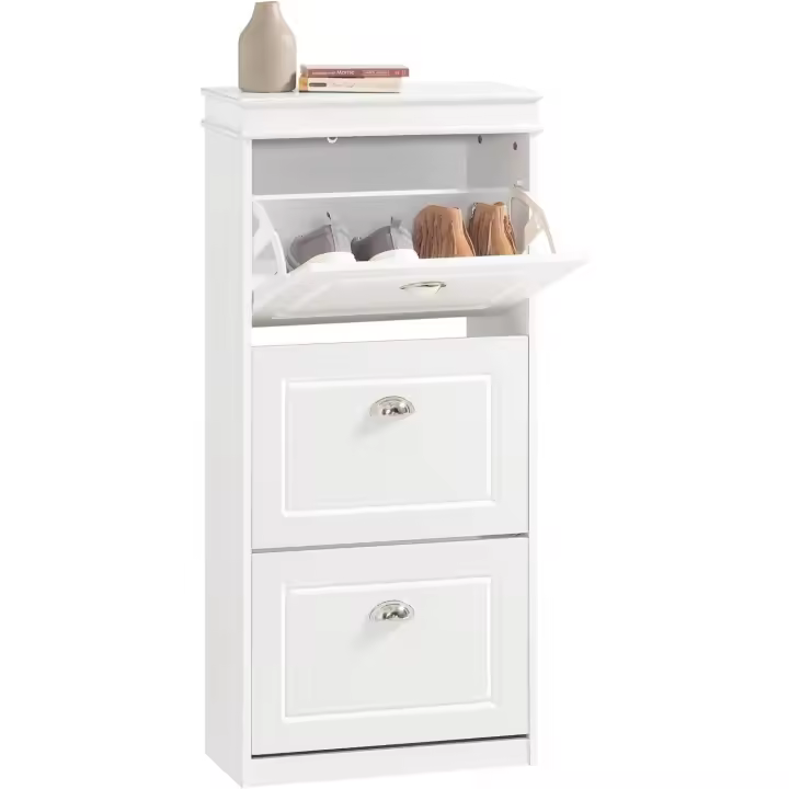Organizador de Zapatos de Alta Capacidad 3 Niveles de Almacenamiento, 3 Puertas Plegables, Gabinete para Zapatos, Robusto y Fácil de Limpiar, Diseño Moderno Nórdico - 1