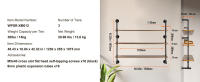 SucceBuy Estante para tuberías industriales, montaje en pared, almacenamiento, cocina, dormitorio, baño, sala de estar - details 11