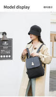 Mochila de cuero de textura avanzada para mujer, novedad de 2025, estilo coreano, mochila de viaje pequeña a juego para mujer - details 0