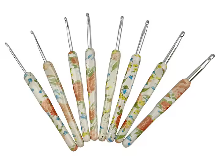 Agujas de Punto Ergonómicas de Alumina y Plástico Suave Colorido Set de 1 Crochet Hooks para Tejido 2.5-6.0MM Hecho en China - 1