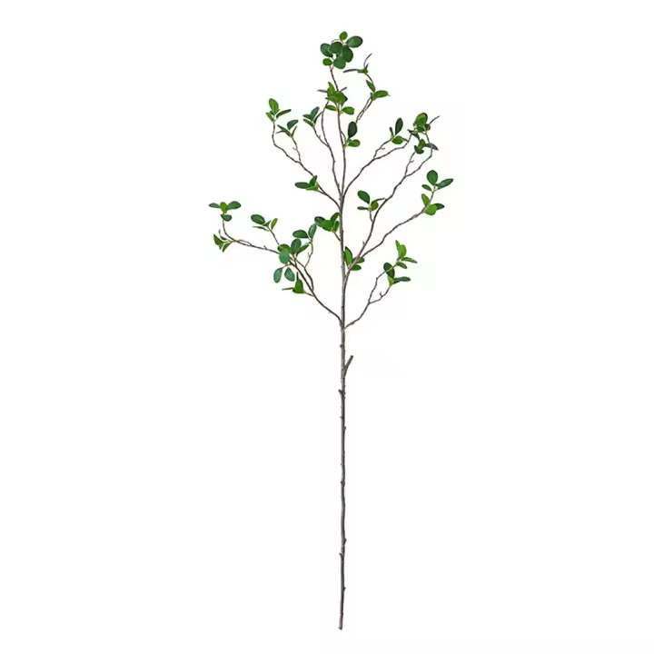 Planta de hojas de Milán artificiales grandes, ramas de Milán artificiales realistas hechas a mano, plantas falsas elegantes de tacto Real - 1