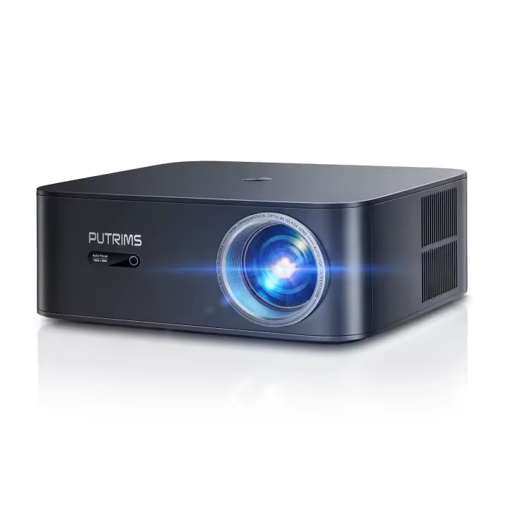 Netfix Oficial & Auto Keystone/Focus Proyector, 30000 Lúmenes Proyector WiFi6 Bluetooth FHD 1080P Nativo ,Android TV 12.0,1000 ANSI  Proyector , Proyector Exterior Cine en Casa con Netflix 7000+ Apps - 1