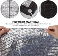 Tela de Sombra Reflectante Aluminet Malla de Plata para Bloqueo Solar Ideal para Flores y Plantas en Invernadero, Patio y Césped Resistente al Agua Construcción de China - details 1