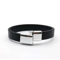 Pulsera Dijie punk retro de alta calidad con hebilla magnética tejida multicapa de piel de vaca para hombre, venta al por mayor de regalos de joyería - details 5