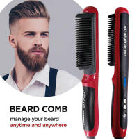 NEW Hair Straightener Men Beard Comb Ceramic Hair Comb Straighteners Brush for Men - details 2