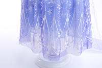 Vestido de princesa para niñas, disfraz de Elsa para Halloween, carnaval, fiesta de cumpleaños, tela azul - details 13