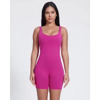 Ropa de alta estiramiento de la yoga del gimnasio del mono de la aptitud de las medias de las mujeres con el mono delgado del logotipo personalizado - details 8