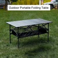 Mesa de picnic para camping, mesa plegable ligera y portátil para caravanas - details 1