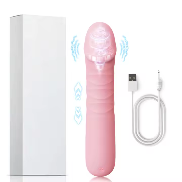 Vibrador Telescópico Potente Estimulador Femenino para Zona G-Spot y Clítoris Juguete Sexual Adulto - 1