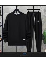 Conjunto De Camiseta Y Pantalones Cortos Informales Para Hombre, Chándal De Color Sólido, Trajes Sueltos De Verano, Talla 3XL - details 14