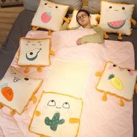 Manta de almohada portátil 2 en 1, diseño de dibujos animados, colcha suave de aire acondicionado, manta cuadrada de felpa para siesta, oficina - details 10