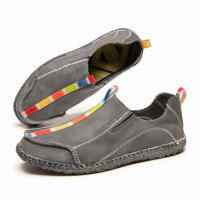 Zapatos de lona informales para hombre, mocasines transpirables, suaves y cómodos, antideslizantes, sin cordones, para conducir - details 5