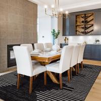 Alfombra de salón bohemia a rayas, resistente a las manchas, para sala de estar, cocina, dormitorio, comedor, oficina en casa - details 40