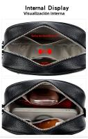 Nuevo Bolso de Cámara de Cuero Tendencia Primera de Piel de Vaca con Pelo - details 28