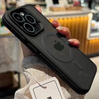 Nueva funda de teléfono magnética esmerilada mate Bicolor para iPhone 16 15 14 Plus 13 12 11 Pro Max cubierta dura translúcida a prueba de golpes - details 11