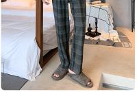 Pijamas con estampado a rayas para hombre, ropa de dormir de algodón peinado con cuello redondo, talla grande, a la moda, Y2k, otoño e invierno, 2024 - details 68