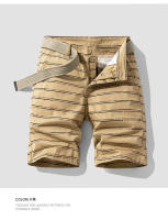 Pantalones de Trabajo de Verano de Algodón Puro de Media Lengua Estilo Recto y Versátil con Estampado de Tres Piedras - details 6