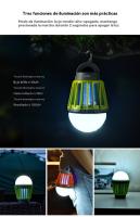 Lampara mata mosquitos impermeable al aire libre Portátil multifunción carpa faroles de camping recargable LED - details 8