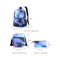 Mochila CR7 de 3 piezas para estudiantes, bolso escolar de lona con cremallera para ordenador portátil, novedad - details 0