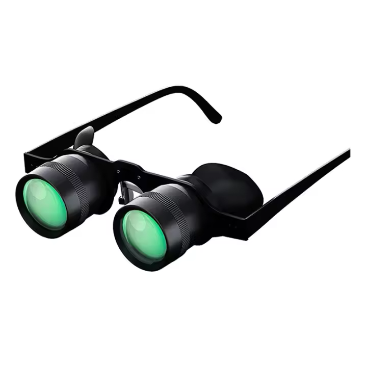 Binoculares de pesca portátiles, gafas de manos libres, telescopio, Zoom 10X, para pesca al aire libre, observación de aves - 1