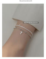 Pulsera de perlas de plata 925 con cruz cristiana para mujeres de 16+3.5cm pulsera de link de joyería de brand normal - details 1