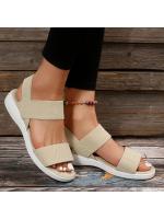 Sandalias de Punta de Tela Elástica para Mujer Zapatos Ligeros para Caminar, Comodidad de Talla Grande para el Verano - details 15