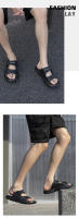 Zapatillas de hombre de la marca de moda, sandalias ligeras, nuevas, frescas, de verano, estilo celebridad de internet, playa, de una palabra. - details 8