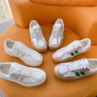 Zapatos para caminar tenis de suela gruesa cómodos de cuero sintético informales con cordones - details 7