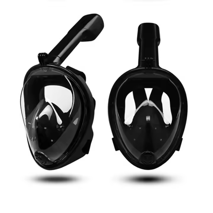 Máscara de natación de cara completa subacuática para niños y adultos, respirador de buceo, antiniebla, respiración segura - 1