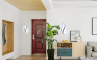 Goeco Apliques de Pared de Estilo Nórdico Creativo, 20W Lámparas de Pared Moderna de 6000K Blanca Fría para Interior, Luz de Brillo Bueno para Iluminación Interior de Sala de estar, Espejo, Pasillo, Escarela, Luz Nocturna, 220V, Blanco, 29*10*5CM - details 0