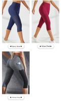 Nuevo diseño de bolsillo de panel grande con cintura alta, levantamiento de cadera, pantalones de yoga adelgazantes, pantalones cortos para correr y fitness - details 3