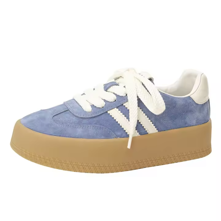 Zapatillas de Entrenamiento Alemanas Gruesas Versátiles con Cordones de Suela Plana Altura Pequeña - 1