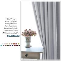 Cortinas opacas con persianas para sala de estar, cortina aislante para dormitorio, 1 pieza - details 22