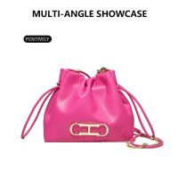 CH estilo Casual diario pequeño Premium Sense Commuter alta calidad diseño de Color sólido bolso de hombro de mujer mochila de lujo de alta gama - details 3