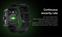 El reloj inteligente AK47 se puede conectar a través de Bluetooth para llamadas y medición del ritmo cardíaco, Material impermeable IP68 - details 15