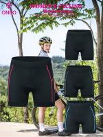 Pantalones Cortos de Ciclismo para Mujer - ONEO de Alta Elasticidad, Poliéster/Spandex Transpirable, No Transparente, Diseño de Bloques de Color con Almohadilla de Absorción de Impactos de Silicona 3D, Ideal para Montar al Aire Libre - details 2