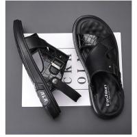 Sandalias de Verano para Hombres Suelas Gruesas, Estilo Casual, Zapatillas de Playa de Cuero Antideslizante, Doble Propósito - details 15