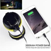 Lámpara LED para acampada, linterna recargable por USB, foco regulable, luz de trabajo, reflector impermeable, linterna de emergencia - details 5