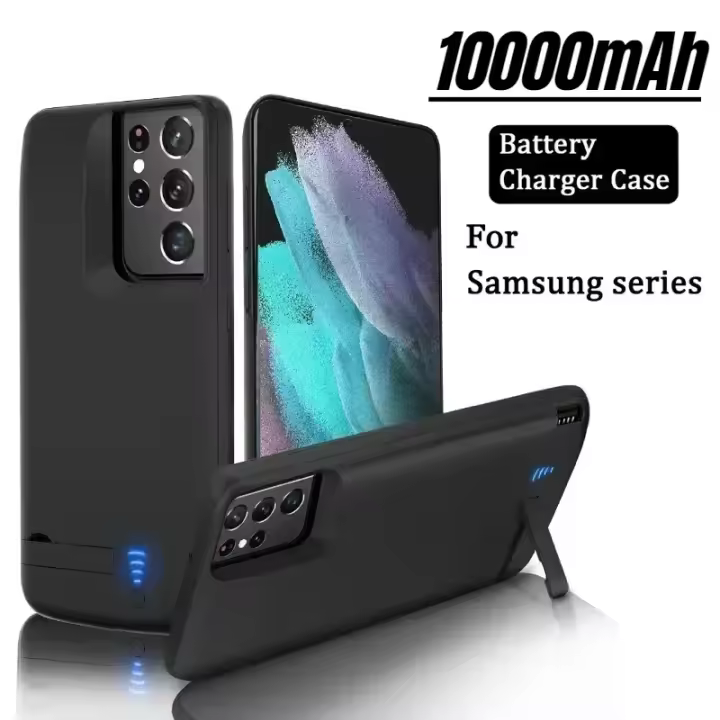 Funda Batería Externa Power Bank para Samsung Galaxy S10, S10E, S20, S21, S22, Note 10 Plus, Note 20 Ultra - Carga Rápida y Protección Integral - 1