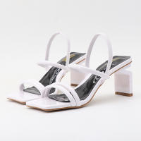 Zapatos de tacón alto con correa elástica y punta cuadrada de moda - details 9