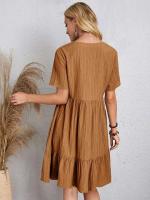 Pantalón corto informal holgado de manga con volantes de verano, minifalda ligera y elegante para fiestas en la playa 2024 - details 21
