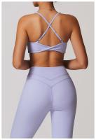 Sujetador de Yoga para Mujer de Nylon Sexy Cruz Transpirable para Gimnasio Top de Primavera/Verano - details 15